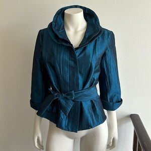Dark teal evening jacket NWT